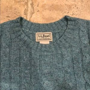 Llbean cable knit sweater